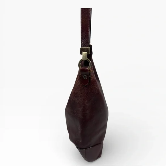 Etienne Aigner Deep Burgundy Hobo Bag - Picture 3 of 6